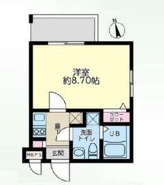 プラティーク高円寺 302 間取り図