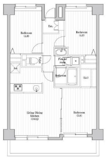 コンフォリア西荻北 310 間取り図