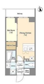 La Douceur志茂 (ラドゥセール志茂) 413 間取り図