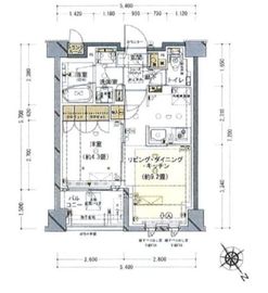 ブランシエラ東京三ノ輪 1階 間取り図
