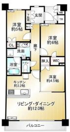 プレミスト井荻 2階 間取り図