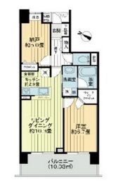 ライオンズグローベル北千住シティマークス 6階 間取り図