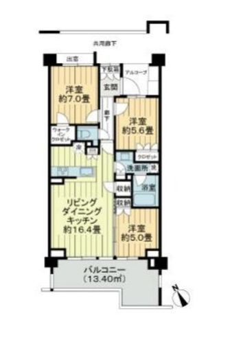 吉祥寺御殿山HOUSE 4階 間取り図