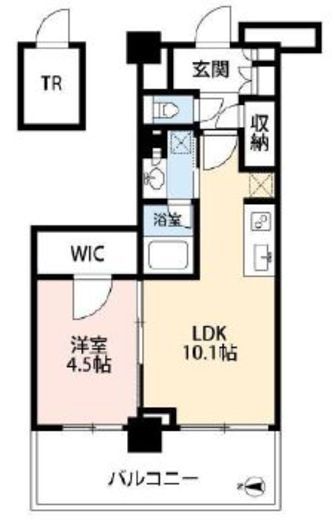 プラウドタワー亀戸クロス 16階 間取り図
