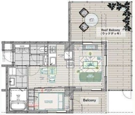 プラチナコート広尾 501 間取り図