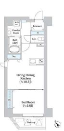 N-flats横浜関内Ⅱ (エヌフラッツ横浜関内Ⅱ) 1001 間取り図
