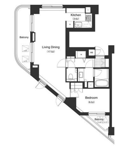 プライムアーバン麻布霞町 7001 間取り図