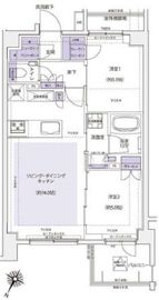 KDXレジデンス横濱紅葉坂 601 間取り図