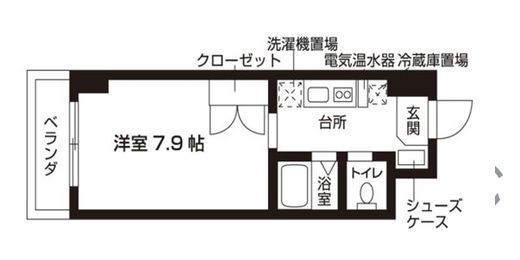 ローズウッド・ハイツ門前仲町 517 間取り図