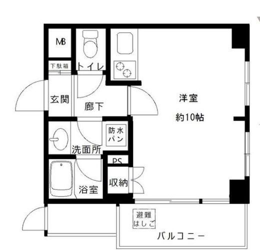 藤和シティホームズ島津山西 6階 間取り図