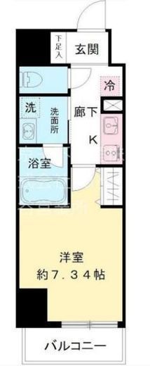 MODIER KOMAZAWA (モディア駒沢) 202 間取り図