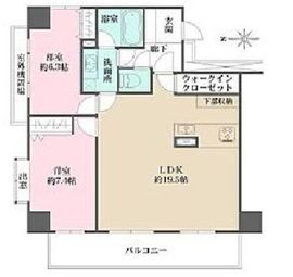 ヴィルヌーブ文京千駄木 7階 間取り図