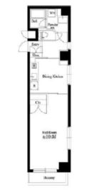 ゴールドクレスト渋谷 2階 間取り図