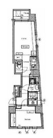 エクサム南麻布 5階 間取り図
