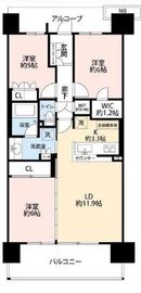 ザ・ガーデンズ東京王子 8階 間取り図