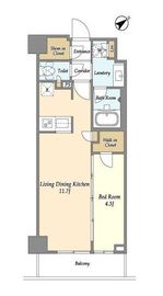 市谷台町坂フロント 705 間取り図