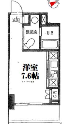 カスタリア門前仲町2 304 間取り図