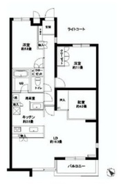 カスタリア北沢 402 間取り図