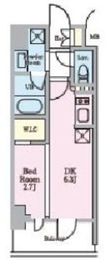 リビオメゾン木場 703 間取り図