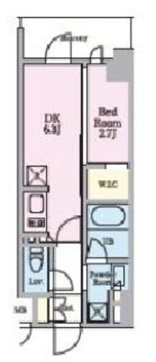 リビオメゾン木場 707 間取り図