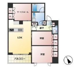 グリーンパーク東日本橋一丁目 3階 間取り図