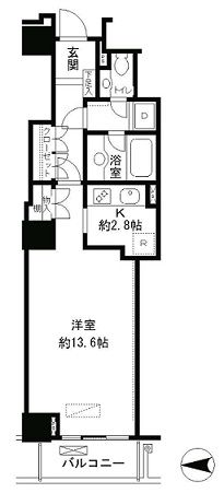 恵比寿ガーデンテラス弐番館 318 間取り図