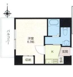 エスティメゾン南麻布 405 間取り図