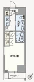 アジールコート汐浜キャナル 605 間取り図