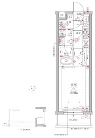 クレイシアIDZ祐天寺Ⅱ 2階 間取り図