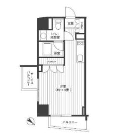 Ti-HIGASHIAZABU 204 間取り図