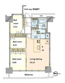 M.M.TOWERS FORESIS (エムエムタワーズフォレシス) 12階 間取り図