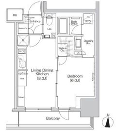 ザ・パークハビオ亀戸 304 間取り図