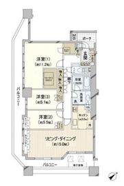 ヨコハマタワーリングスクエア 17階 間取り図