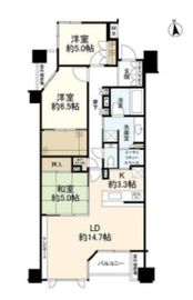 ヴィークコート市谷加賀町 2階 間取り図