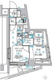 クオリタス田端 404 間取り図