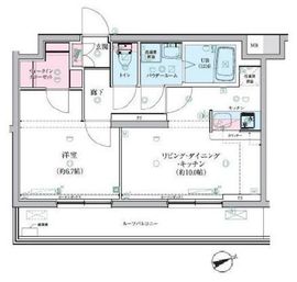 ジェノヴィア桜上水スカイガーデン 403 間取り図