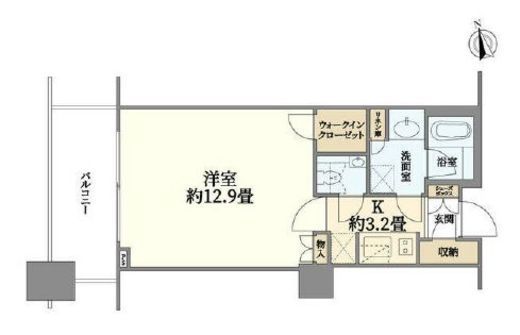 アトラスタワー茗荷谷 4階 間取り図
