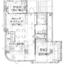 F93 Harajuku (F93原宿) 3階 間取り図