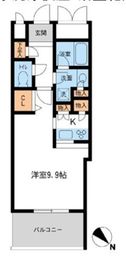 メトロタワー山下町 602 間取り図