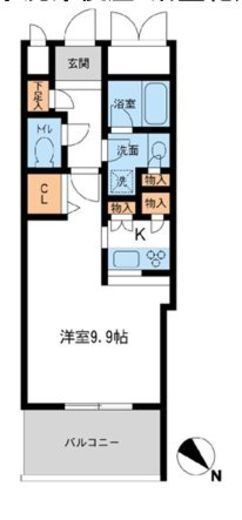 メトロタワー山下町 902 間取り図