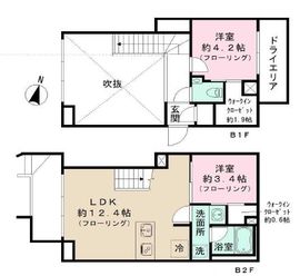 IPSE代々木上原DLX (イプセ代々木上原ディーエルエックス) 101 間取り図