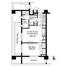 パークアクシス学芸大学 401 間取り図