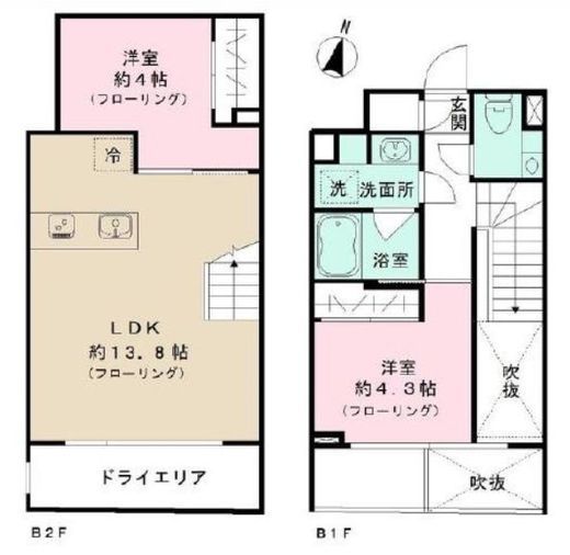 IPSE代々木上原DLX (イプセ代々木上原ディーエルエックス) 103 間取り図