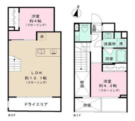 IPSE代々木上原DLX (イプセ代々木上原ディーエルエックス) 104 間取り図