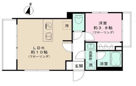 IPSE代々木上原DLX (イプセ代々木上原ディーエルエックス) 301 間取り図