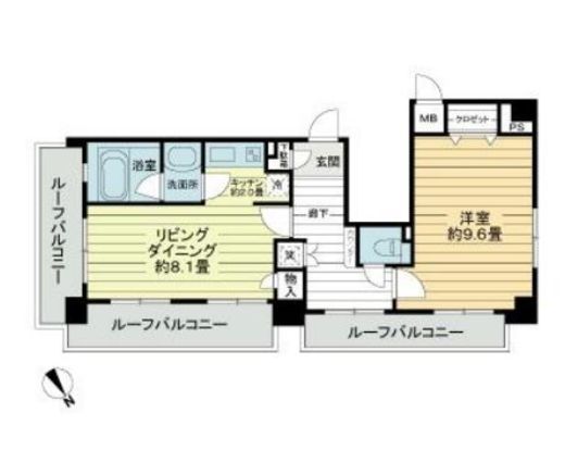 デュオ・スカーラ御茶ノ水Ⅱ 7階 間取り図