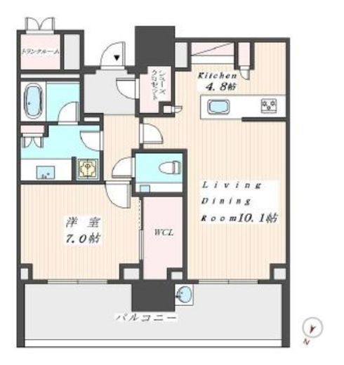 ザ・パークハウス渋谷南平台 6階 間取り図