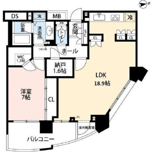 パークコート恵比寿ヒルトップレジデンス 5階 間取り図