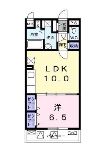 クレイオ三田 202 間取り図