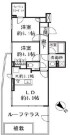 ロイヤルシーズン二子玉川 5階 間取り図